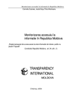Monitorizarea accesului la informatie în Republica Moldova